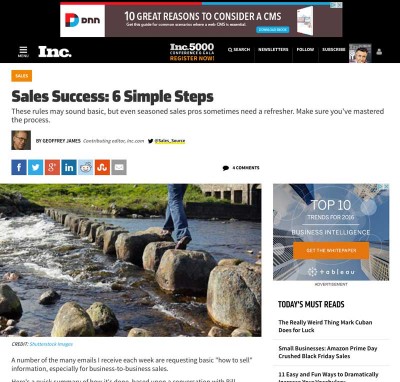 Sales Success: 6 Simple Rules